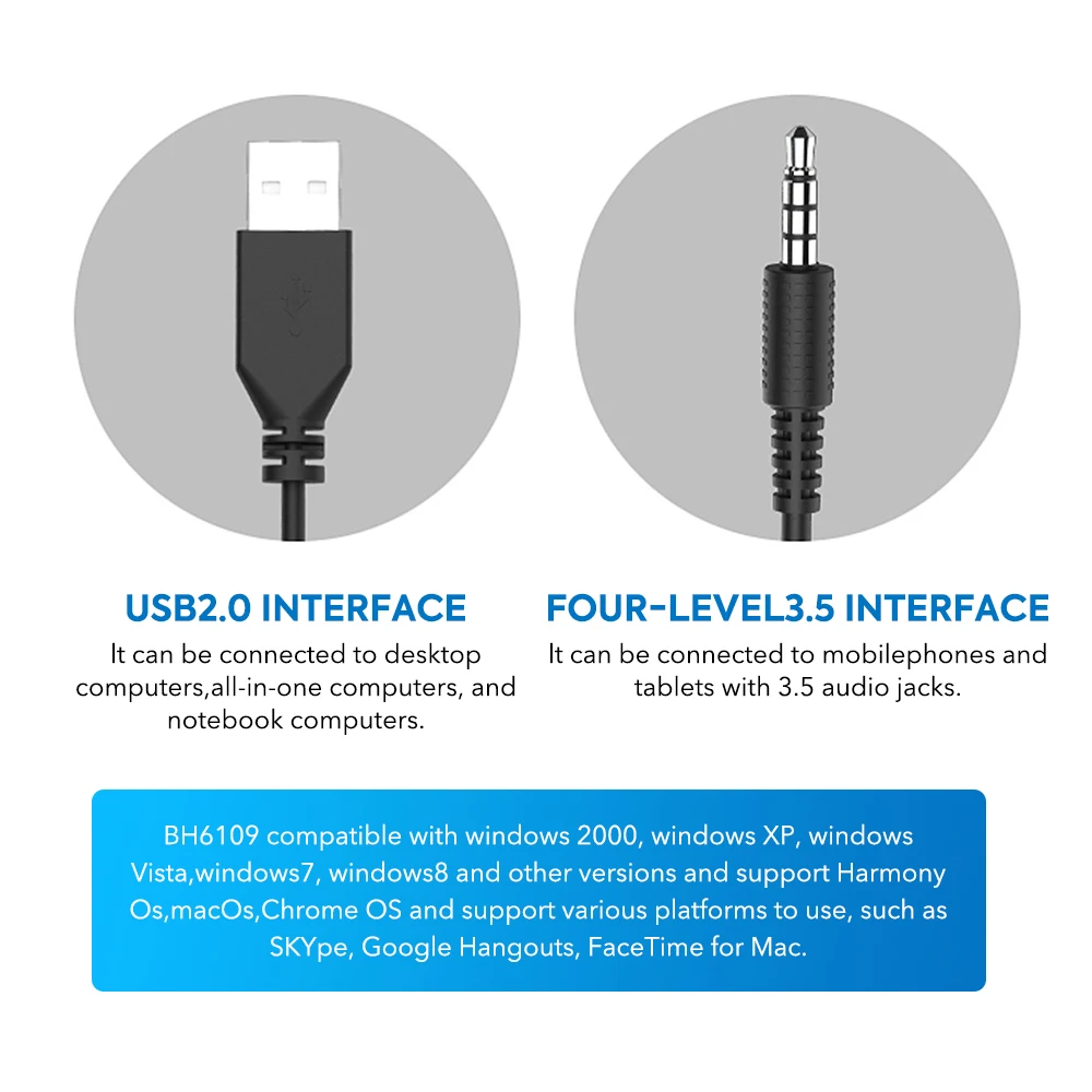 سماعة رأس سلكية قوية مع ميكروفون ، صوت ، يو إس بي ، سماعات رأس للأعمال ، مكالمة واضحة ، خدمة العملاء ، سماعة رأس سلكية للمكتب ، من من من من من من من من الخارج