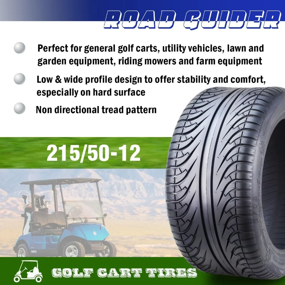 

215/50-12 Golf Cart ATV Tires 4 Ply 215/50x12 -Set 4-14041 …
