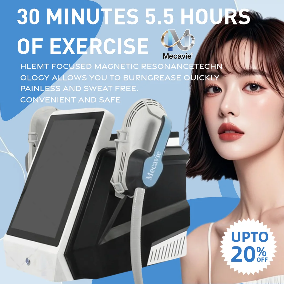 

MECAVIE EMS Portable 6500W Magnetic Field 200Hz Professional Body Muscle Stimulator for Weight Management