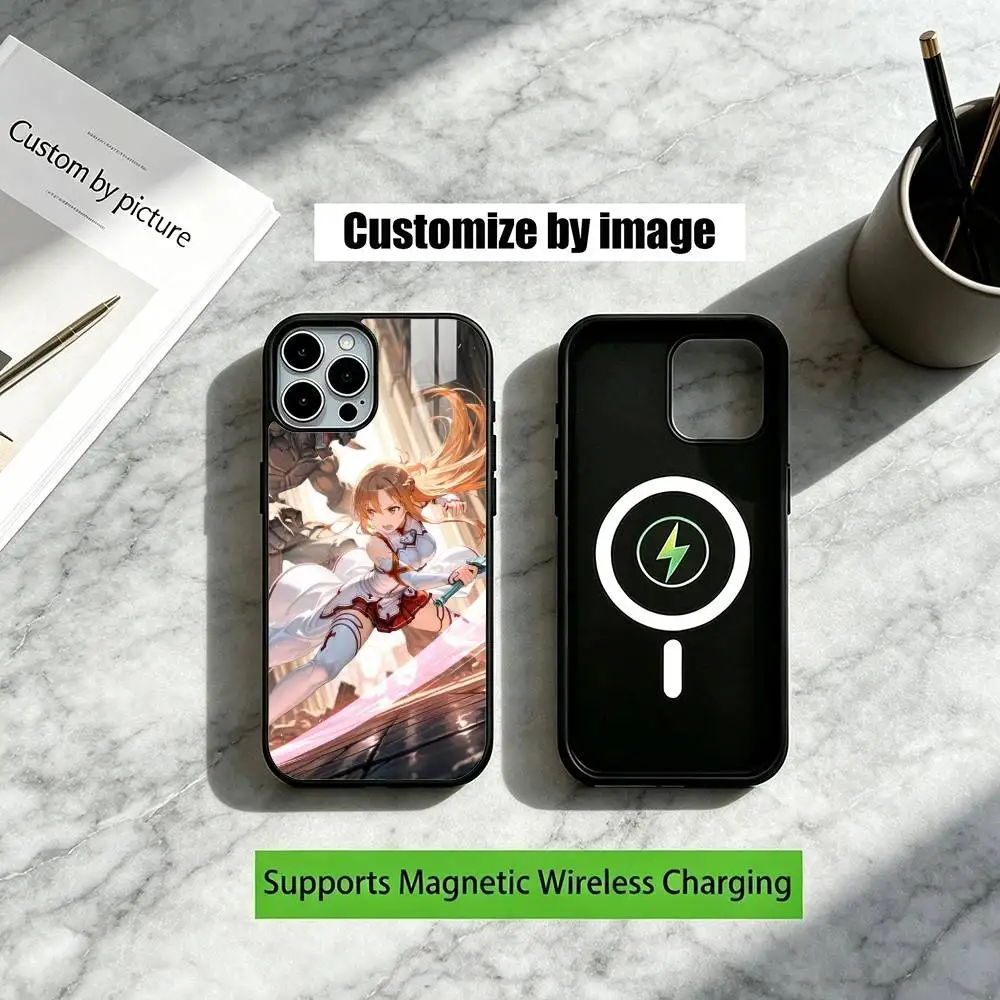 Anime Yuuki Asuna SAO  Phone Case For iPhone17,16,15,14,13,12,11 Plus,Pro Allows magnetic wireless charging