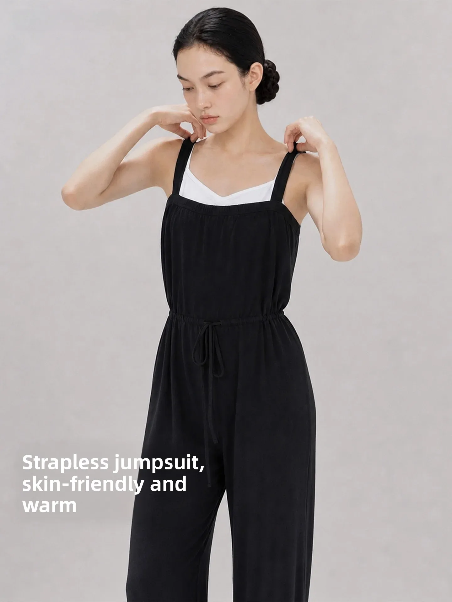 Dan's Girl Modern Ballet Training One-Piece Dance Pants High Waist Elastic Women's Straight Leg Trousers Elegant Quality