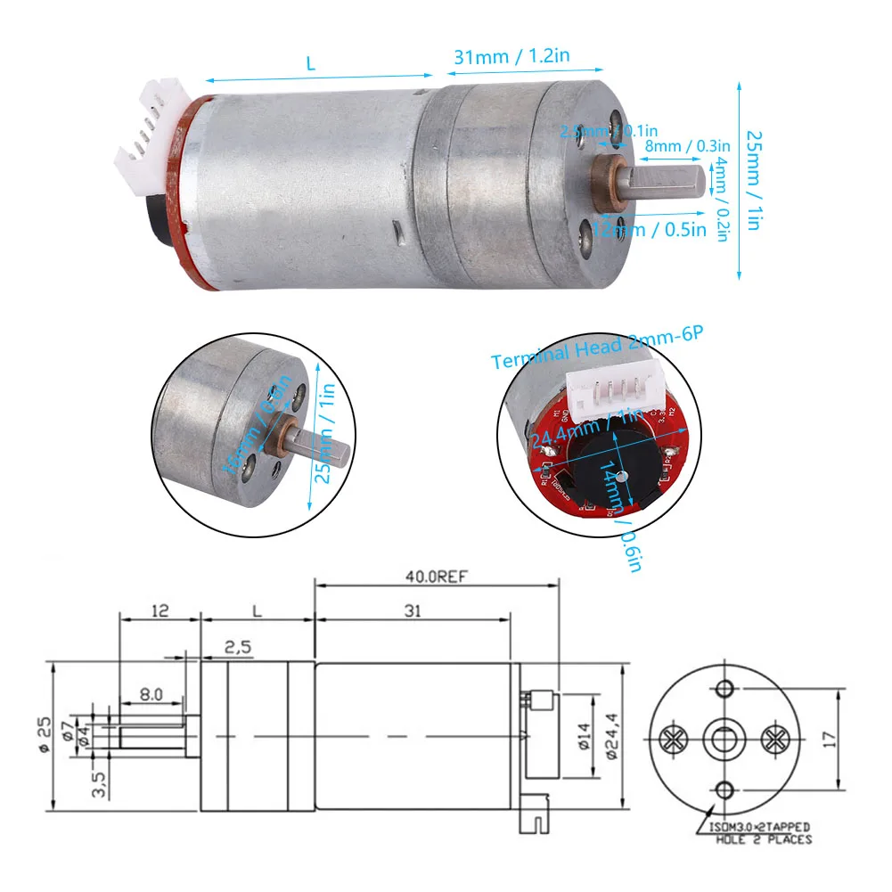 DIY Encoder Gear Motor with Mounting Bracket 65mm Wheel Kit for Smart Car Robot DC6V JGA25-371 Machinery Equipment Smart Car Kit
