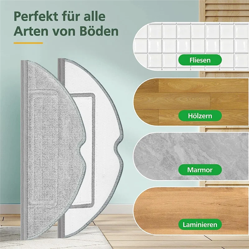 Summer Sale Vacuum Cleaner Replacement Rag For Roborock S8/S8+/S8 Pro Ultra G20 Double Vibration Mop Cloth Robot