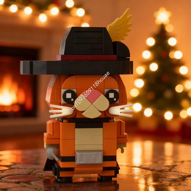 

157pcs MOC Chat Potted Brickheadzed Model Building Blocks Architecture DIY Creative Toy Idea Christmas Gift Brick Kids Birthday