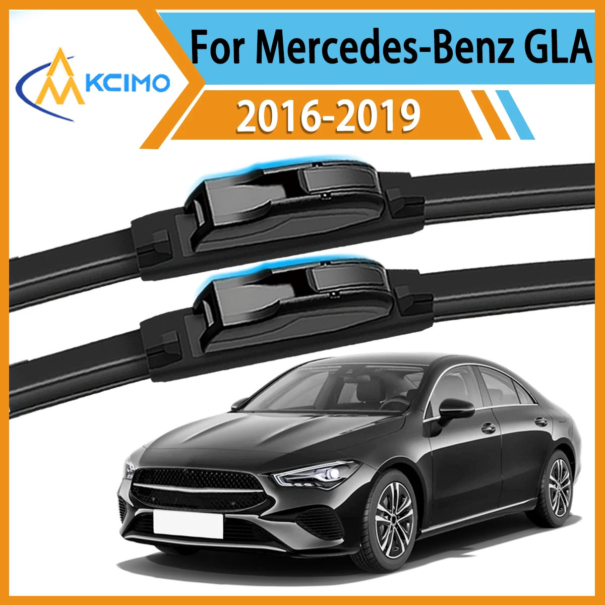 

Smooth & Silent Wiping 2PCS Wiper Blades for Mercedes-Benz GLA 200X156 2016-2019 All-Weather Performance Clear View Safe Driving