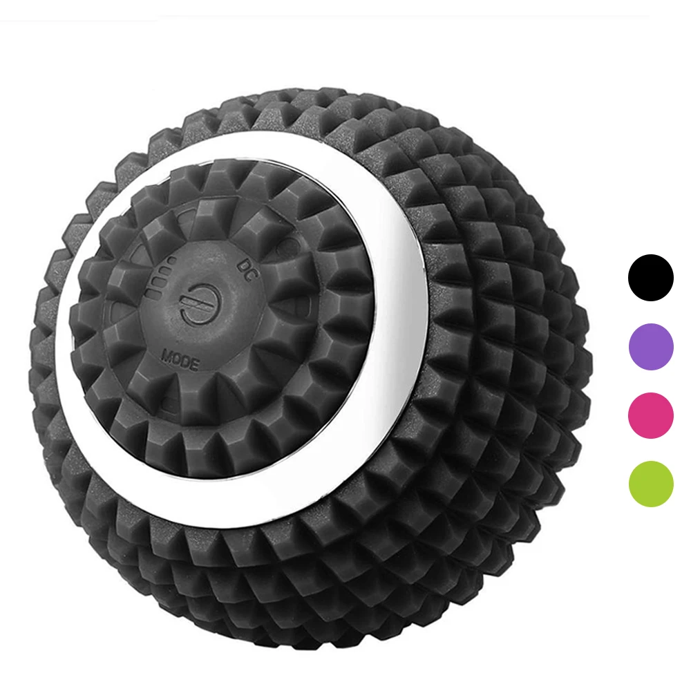 Newest Muscle Recovery 4 Levels Speed Massage Roller, Electric Washable Yoga Vibrating Massage Ball-