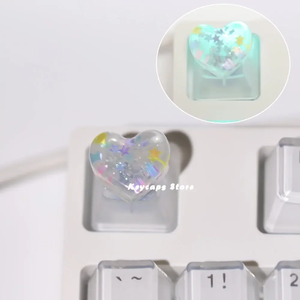 Anime Cartoon Translucent Stereo Cute Keycap Girl Gift for Cherry MX Switch Game Mechanical Keyboard Backlight Keycap