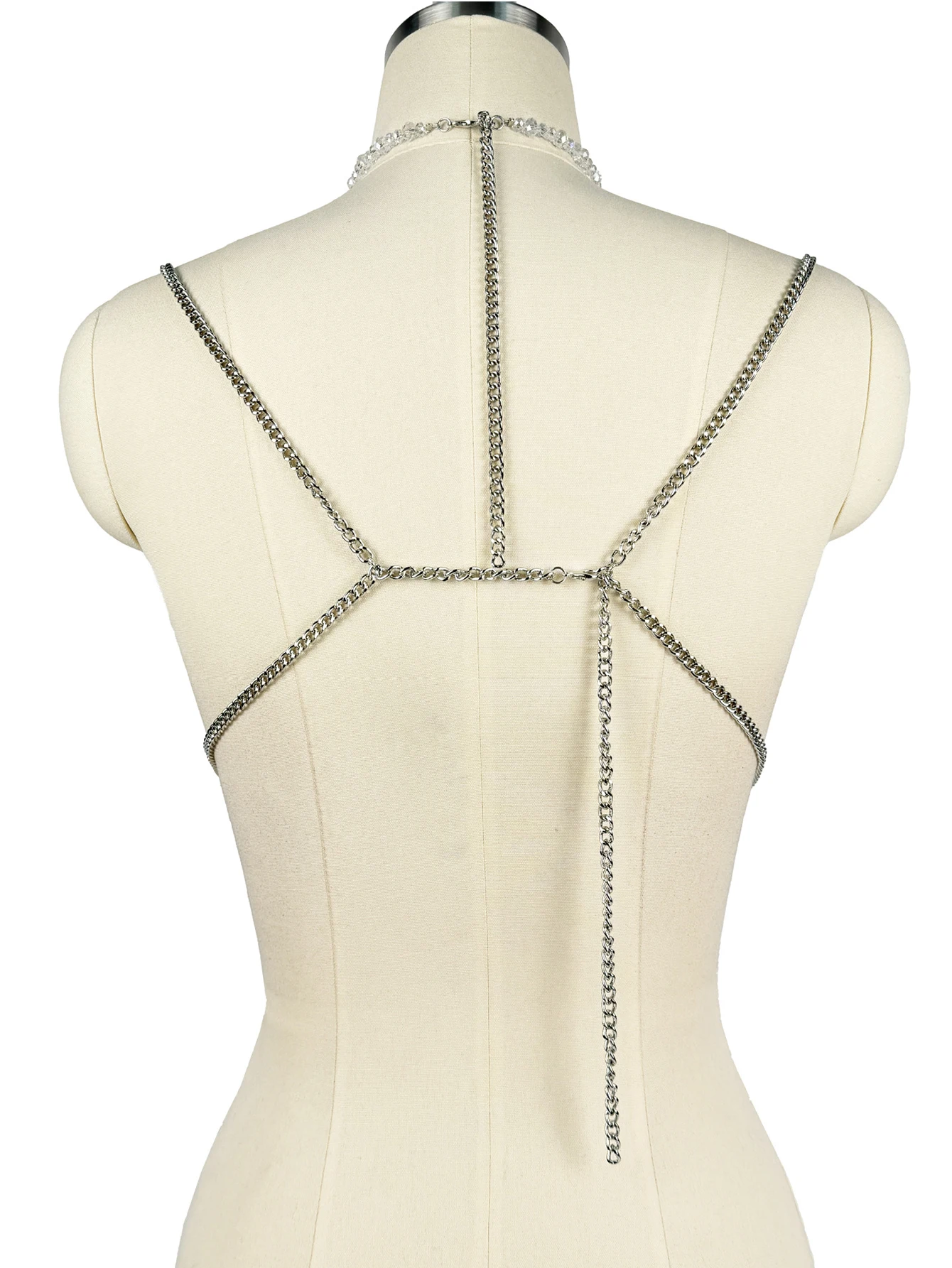 Sexy metal rhinestone corset tank tops for woman y2k clothes summer see through beach halter top women night club party crop top