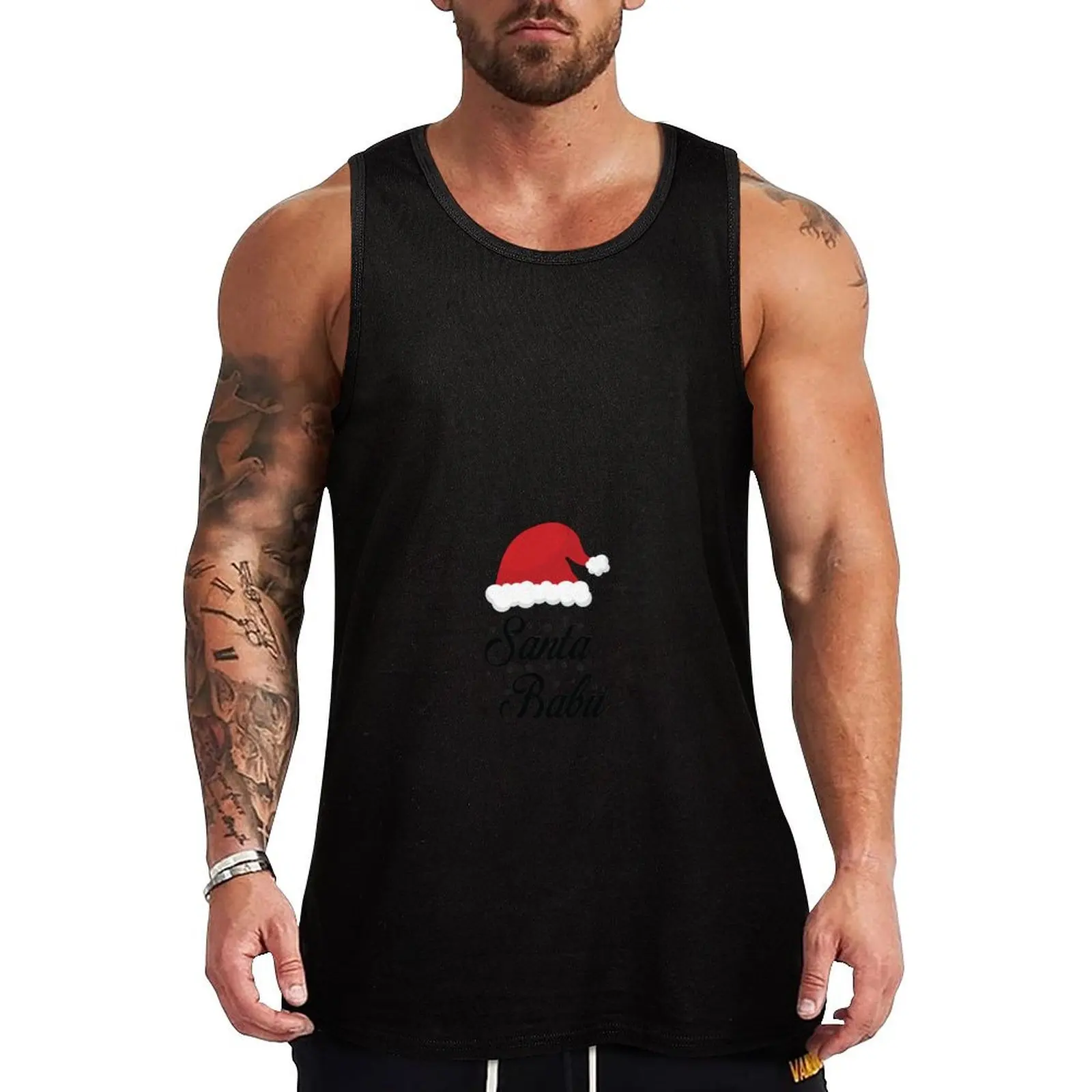 

Santa Baby Tank Top Men's tops bodybuilding men clothes sleeveless tshirts for men gym accessories men