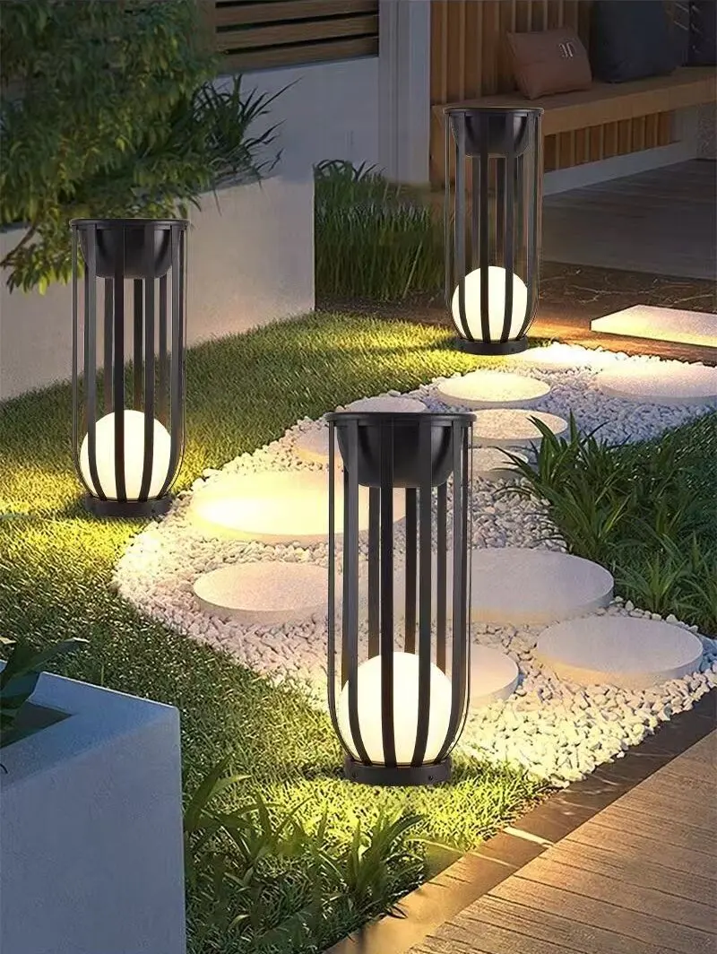 1PC vloerlamp op zonne-energie, tuinlamp op zonne-energie, IP65 waterdichte buitenverlichting