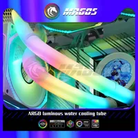 120 240 360 CPU AIO Water Cooler Tubing RGB Soft Luminous Neon Water Cooling Tube Cover 5V 3Pin ARGB