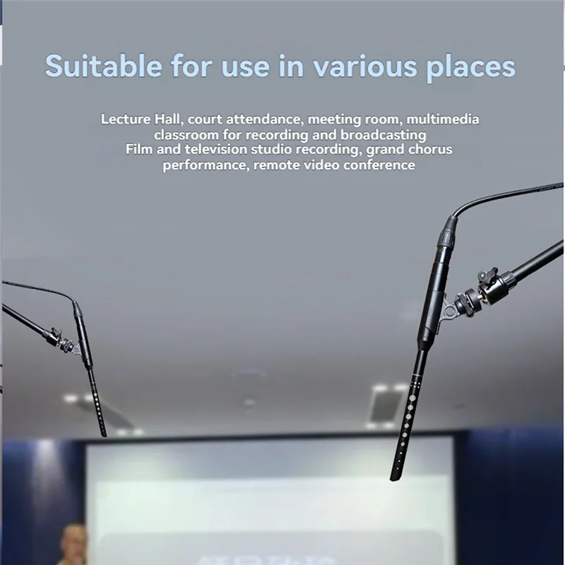 M16K-hangende microfoon Instrumentmicrofoon voor opnamestudio Onderwijs Multimedia School Chorus Opname Toespraak
