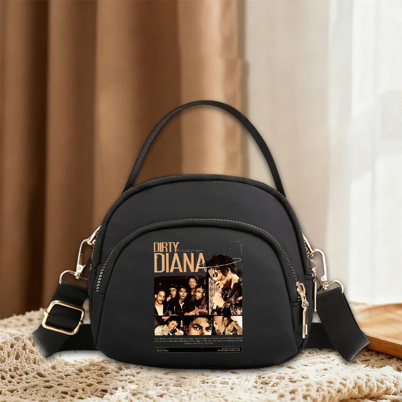 Vintage Michael Jackson Grafik-Schultertasche Vintage Mode Bedruckte Umhängetaschen Kleine Reißverschluss-Designer-Handtasche Geschenke