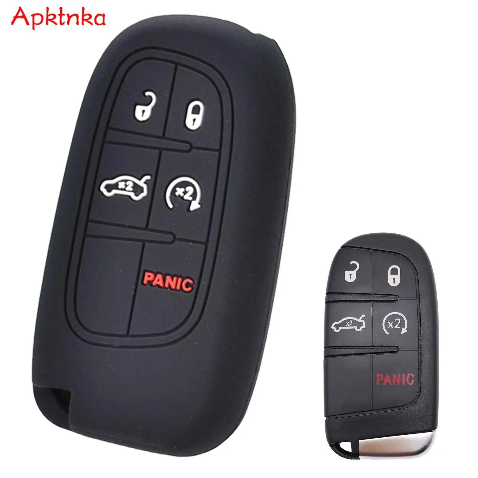 Для Jeep Cherokee Jeep Grand Cherokee и Renegade Compass 2019, 5 кнопочный силиконовый пульт дистанционного управления, чехол для телефона, кольцо