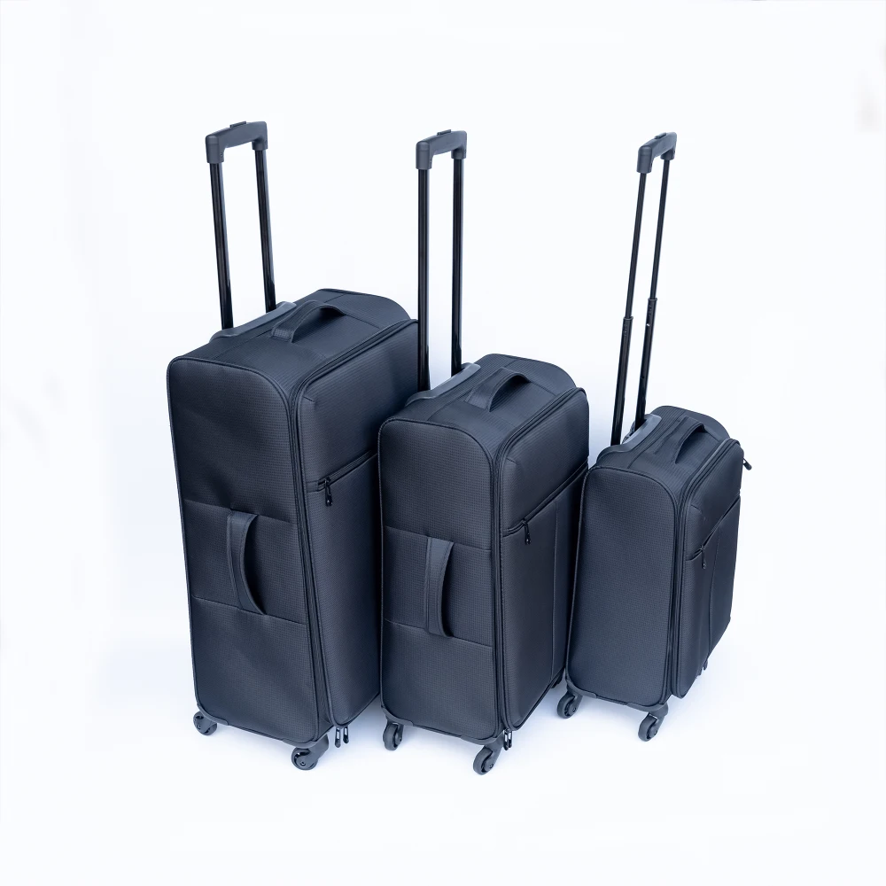 Oxford Cloth Suitcase Black(No Password Lock)