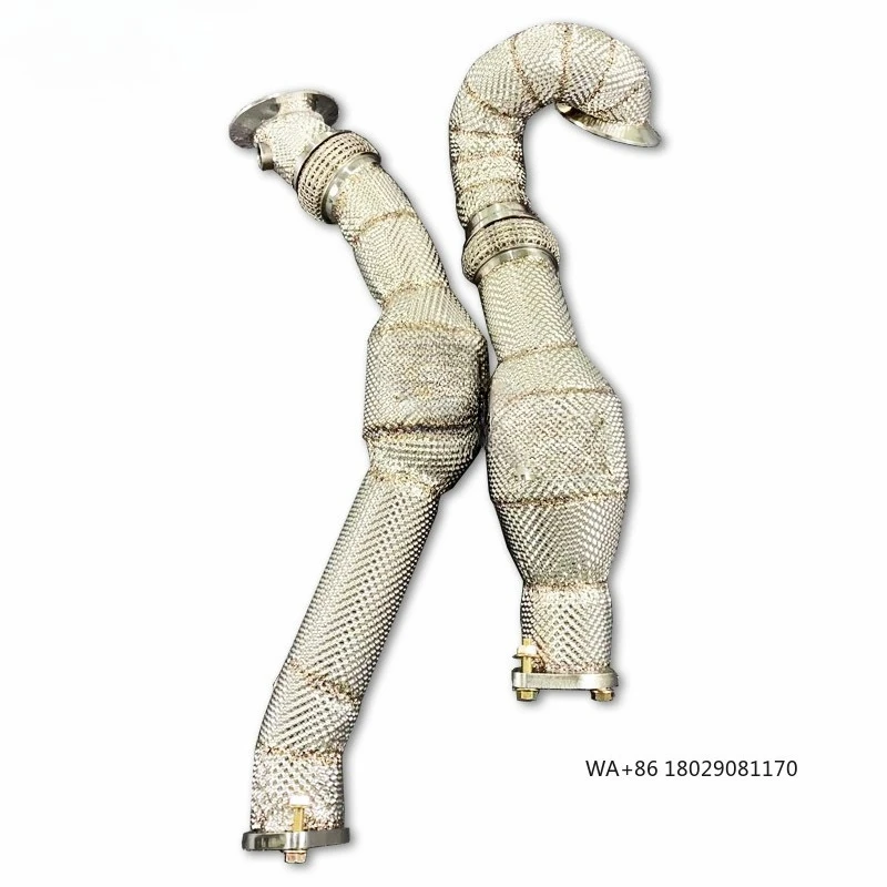 

Выхлопная водосточная труба для X6 E71/E72/F16 3.0T N54 2008-2019, водосточная труба с высоким расходом, выхлопная труба из нержавеющей стали