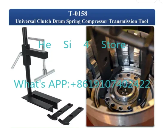 Heavy Duty Steel Table Mount T-0158 Clutch Drum Spring Compressor Drive Tool