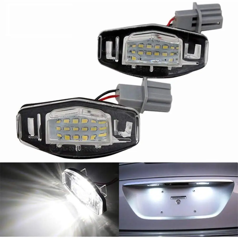 12 فولت 2 قطعة LED رقم لوحة ترخيص ضوء Canbus ل سيفيك VII4/5D 2001-2005 اكسسوارات السيارات #3