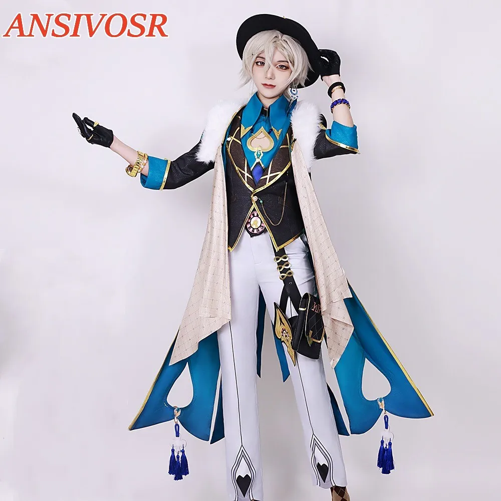 Aventurine Cosplay Game Honkai: Star Rail Costume Fashion Battle Uniform Full Set Halloween Party Role Play Clothing New