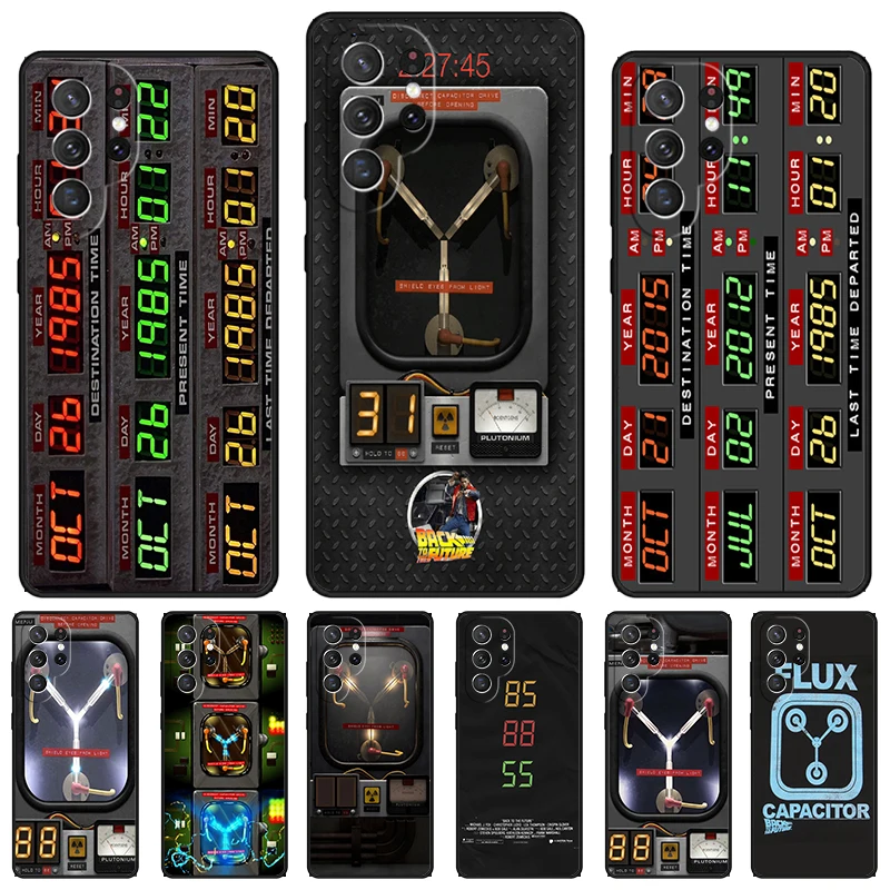 Back to the Future Flux Capacitor phone case coque For Samsung Galaxy S24 S23 S22 Ultra Note 10 20 Plus S8 S9 S10 S20 S21 FE