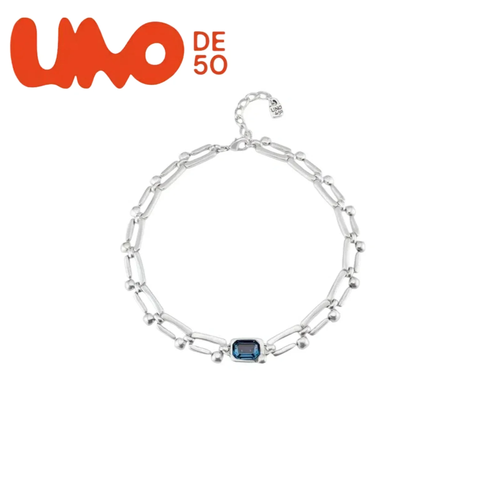 

2025 hot Blue crystal jewelry Chic UNOde50 Accessories Collection - Affordable High-Fashion Pieces for Modern Elegance