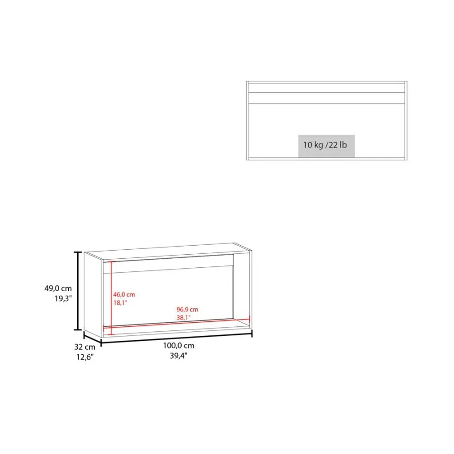 Wandschrank Fairwood Kitchen Weiß