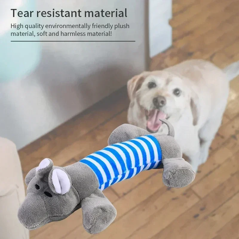 

Pet Dog Chew Toys Crunchy Plush Toys For All Small Dogs Pet Soundable Chewable Cute Toys Fun Durable Pet Supplies