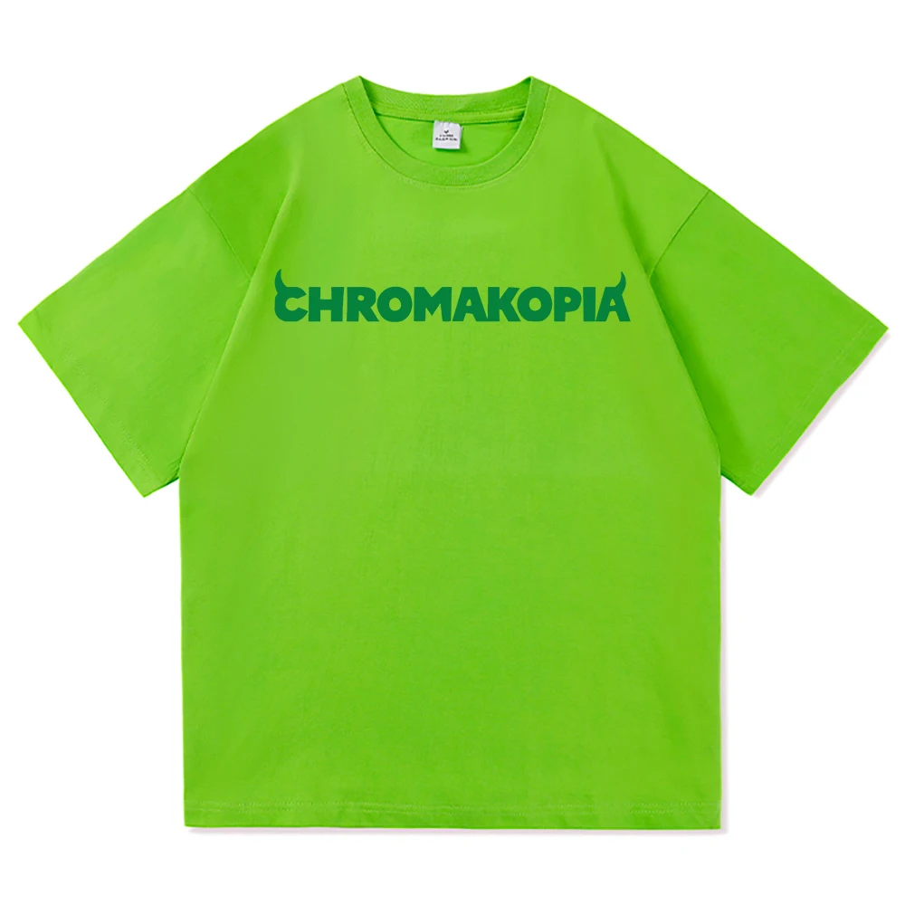 Camiseta Tyler The Creator Chromakopia Tour 2024, camiseta estética con estampado de letras para hombre, camisetas Unisex de algodón de arena de alta calidad