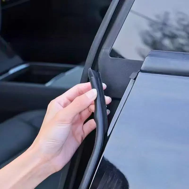 

2pcs Car Door Edge Seal Strip Rubber Weatherstrip Noise Reduction Sealing Strip Anti-Scratch Protective Strip Car Accessories