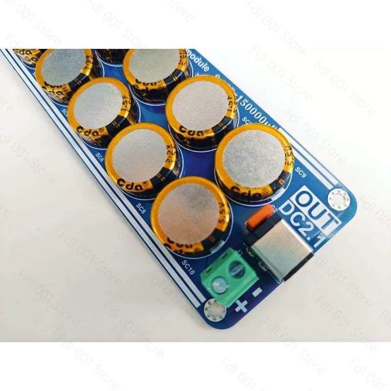 High-End 5V-48V Linear Switching Power Supply Capacitor Filter Board 10A for Headphone Amplifier DAC