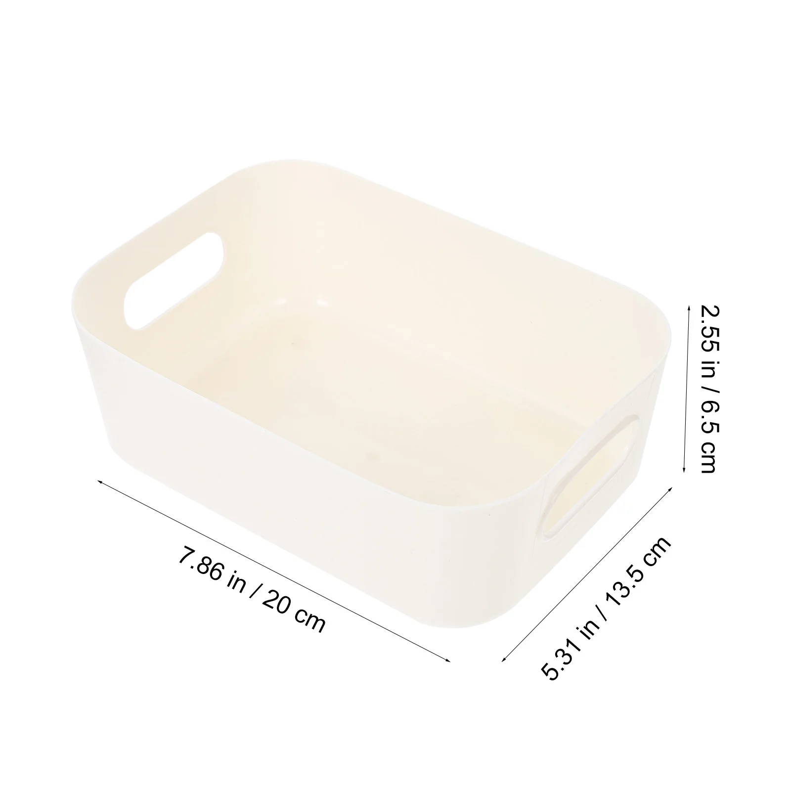 

6Pcs Storage Basket Plastic Sundries Organizer Fruit Snack Holder Simple Style for Home Decor Storage Basket