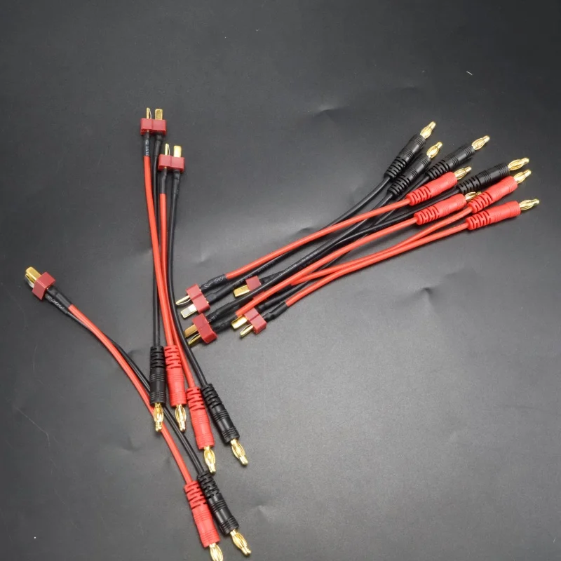 XT30 XT60 T كابل شحن إلى 4.0 مللي متر الموز التوصيل كابل شحن سلك السيليكون 15 سنتيمتر 16AWG لبطارية الليثيوم