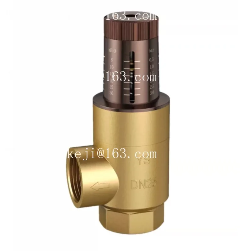 All-copper valve body pressure differential bypass valve DN20DN25 air conditioner heat pump visual adjustment pressure accessori