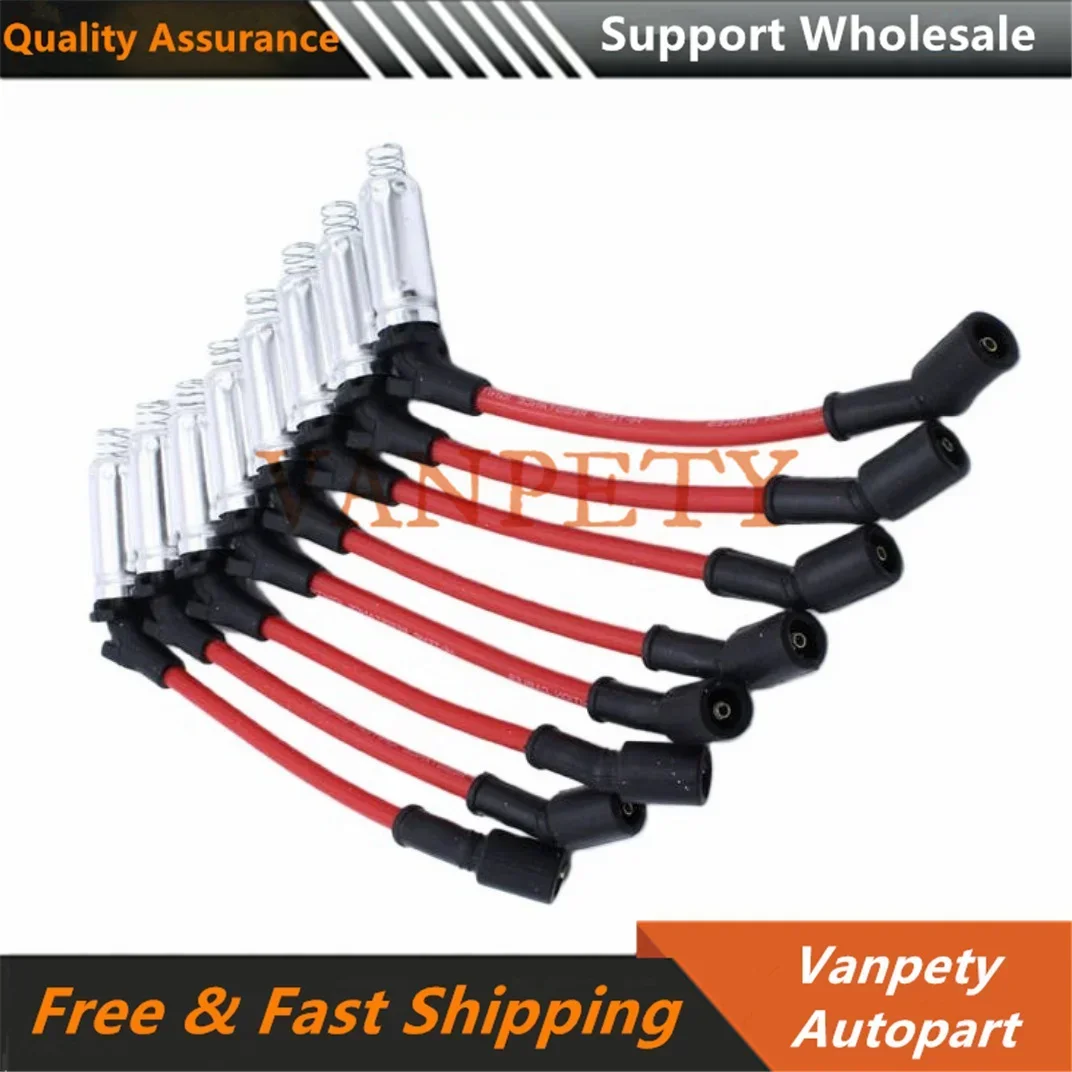 NEW Spark Plug Wire Kit 8pcs 19351593 9748RR for Chevrolet Corvette SSR GTO Silverado Tahoe Cadillac Escalade GMC Hummer V8