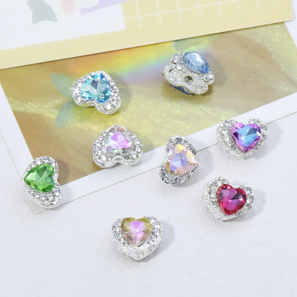 

Cordial Design 12*16MM 40Pcs Jewelry Findings & Components/Heart Shape/DIY Fancy Bead/Rhinestone Effect/Hand Made/Alloy #18633