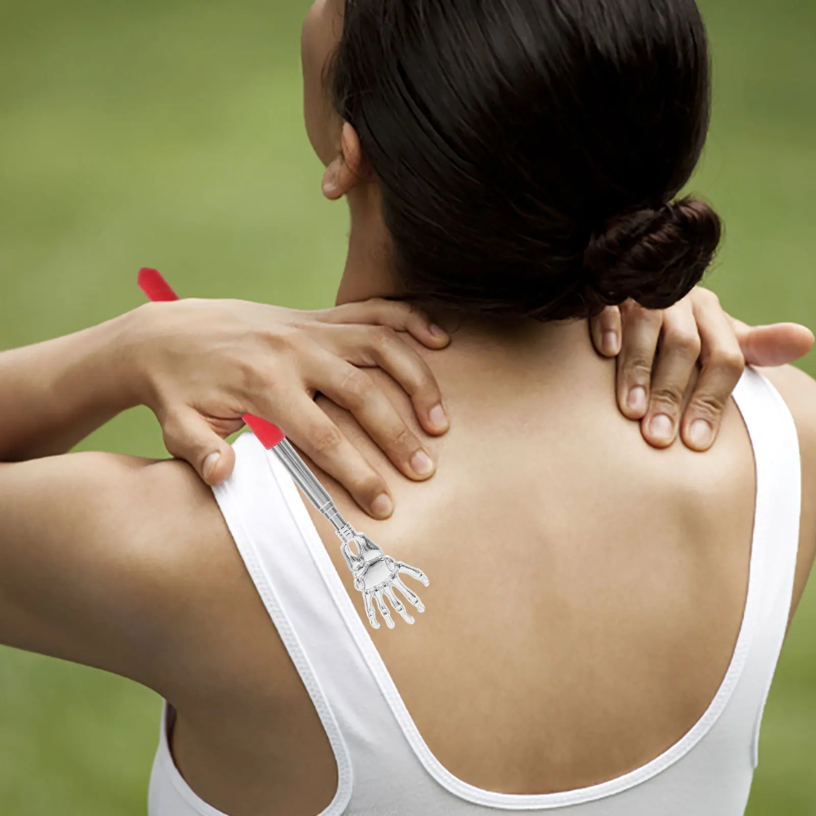 

4 шт., скребок для рук и спины с призраком, выдвижной инструмент для массажа тела из нержавеющей стали для мужчин и женщин, сверхмощный, удобный для путешествий, сверхмощный