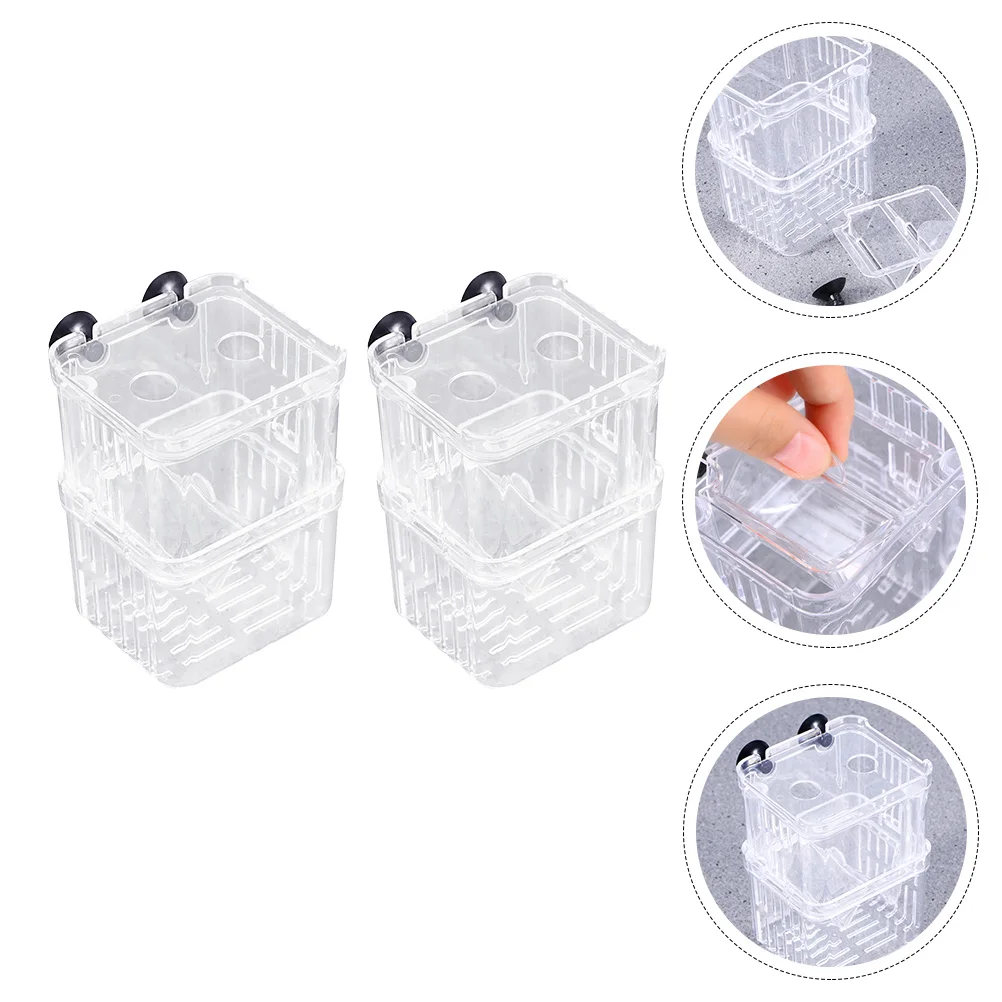 

Fish Tank Isolation Box Breeding Incubator Aquarium Divider Juvenile Fish Protection Transparent Cover Durable Plastic Water