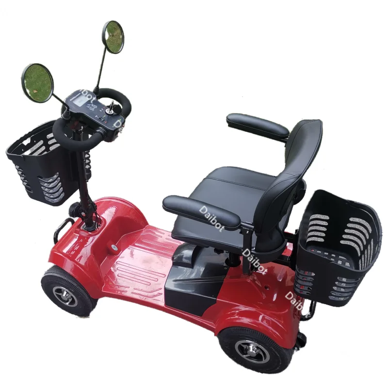 4 Wheel Mobility Scooters Folding Lightweight For Old People 350W Mini Adult Family Electric Scooter Foldable With Child Seat