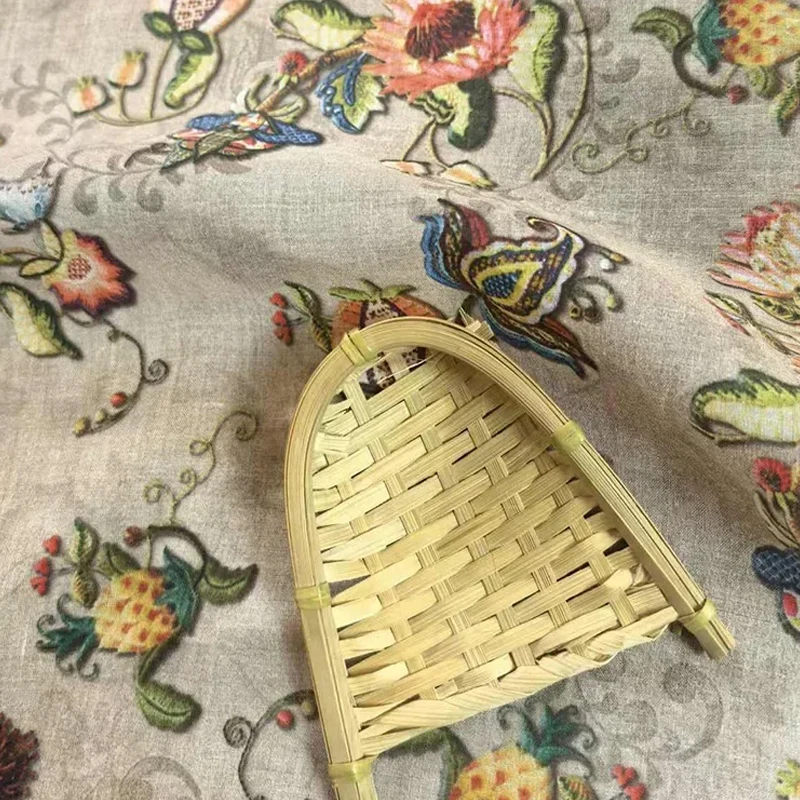 Рисунок 5 - 100% натуральная ткань рами с принтом