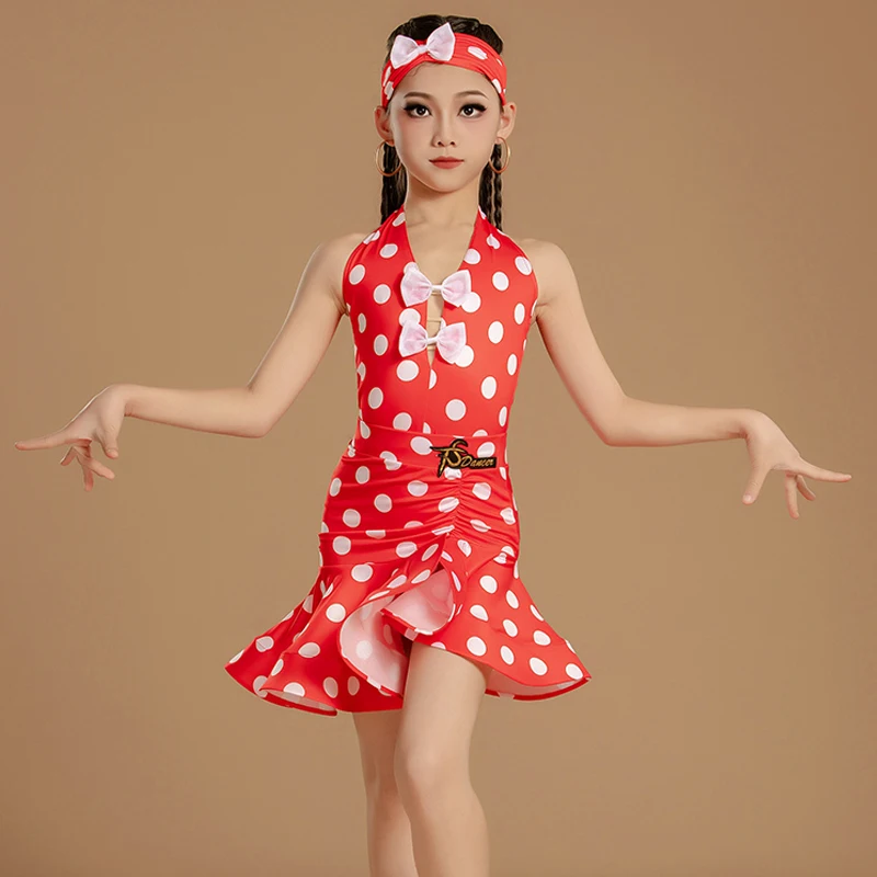 2025 nuove ragazze vestito professionale da ballo latino per bambini standard nazionale costume da ballo sala per bambini abiti da ballo latino 12431