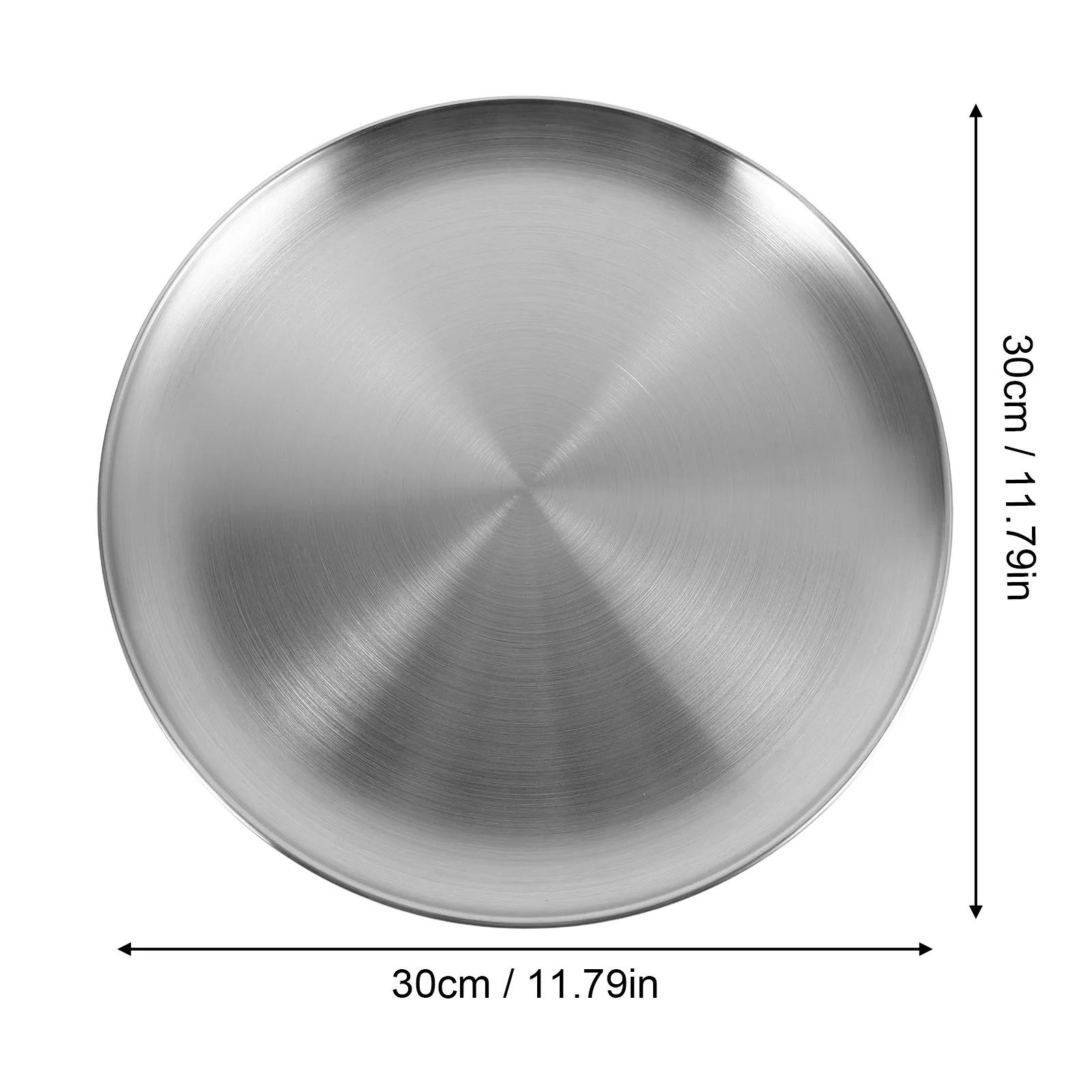 2Pcs Stainless Steel Round Pizza Pan Professional Grade Even Heat Distribution Easy Clean Smooth Surface Pizza Baking Sheet Oven
