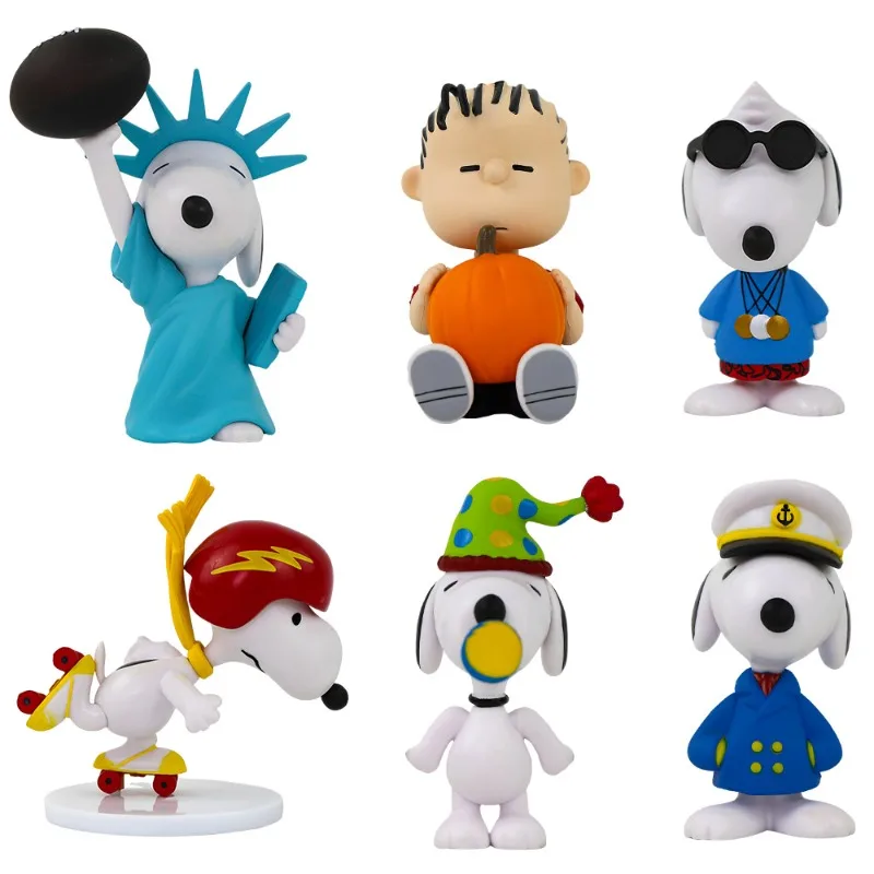 Miniso Nuovo Stile Concerto Serie Snoopy Figura Cane Cieco Scatola Gag Macchina Bambola Auto Ornamento Decorazione Desktop Regalo Donne