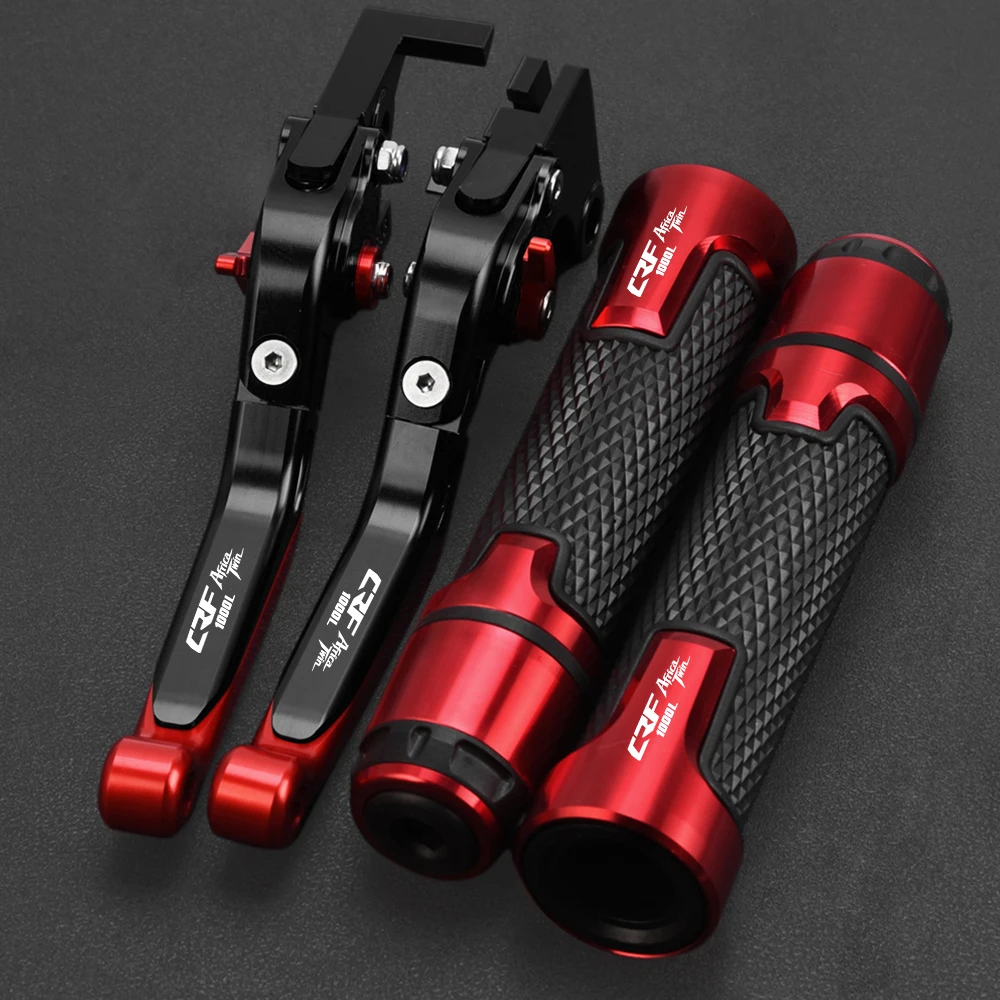 

2015-2019 Motorcycle Aluminum Adjustable Brake Clutch Levers Handlebar Hand Grips Ends FOR HONDA CRF1000L AFRICATWIN 2018 2017