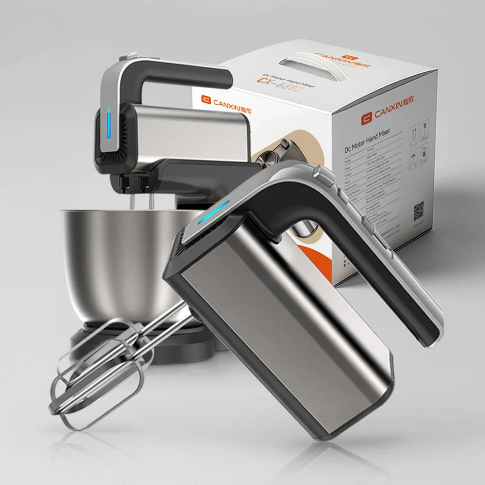 

Home Kitchen Appliances Stainless Steel Electric Stand Hand Held Food Mixer for Cream Bread Cake Flour Dough Egg Beater Batidora