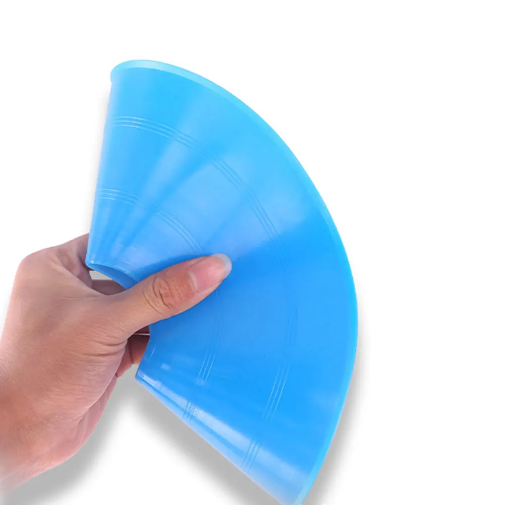 

25pcs Soccer Training Disc Cones Portable Agility Round Obstacles Pe Plastic Sports Football Roadblock Outdoor Tools For