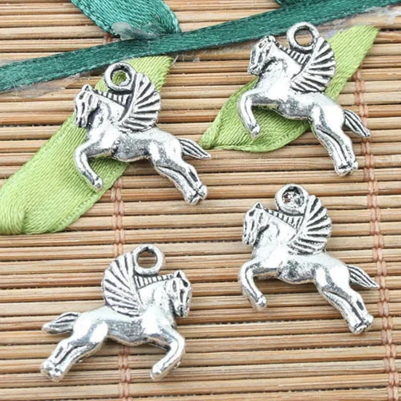 30PCS 17mm 2sided Flying Horse Charms Pendant EF0034