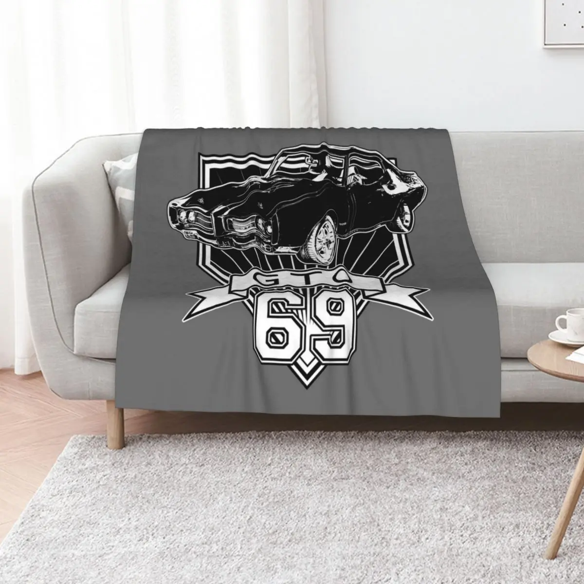 

1969 GTO Throw Blanket Stuffeds christmas gifts Polar Summer Beddings Blankets