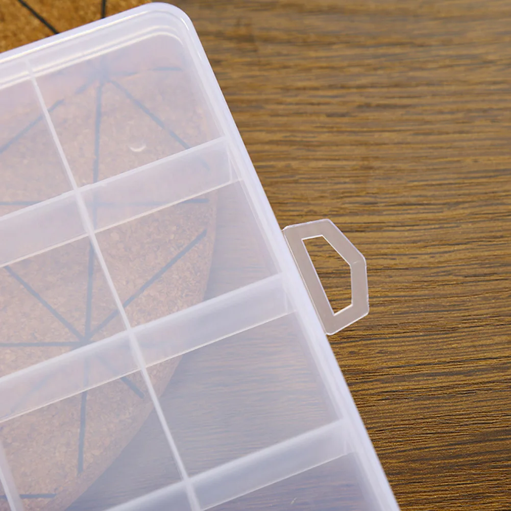 Эффективный прозрачный пластиковый прямоугольный чехол-коробка Портативный дизайн Прозрачные кольца Компактный дизайн Упрощение хранения