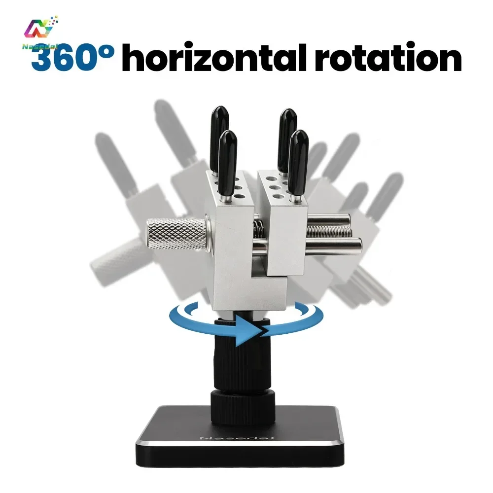 Nasedal 2-in-1 Mini-Schraubstock Präzisions-Hobby-Schraubstock 360° ° Rotationsklemme für Gunpla-Modellbau und DIY-Bastelarbeiten mit Aufbewahrungsbox – Detail 5
