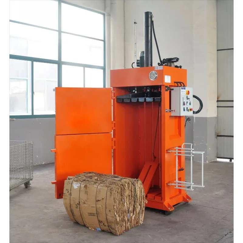 Soft Plastic Bottles Compression Baling Equipment Watse Cartons Cardboard Square Baler Machine Customized